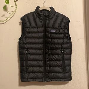 Black Goose Down Vest (Please read description)